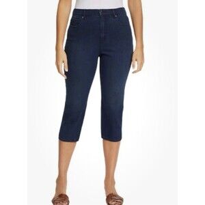 Gloria Vanderbilt Women’s Amanda Capri Navy Park City Size 6